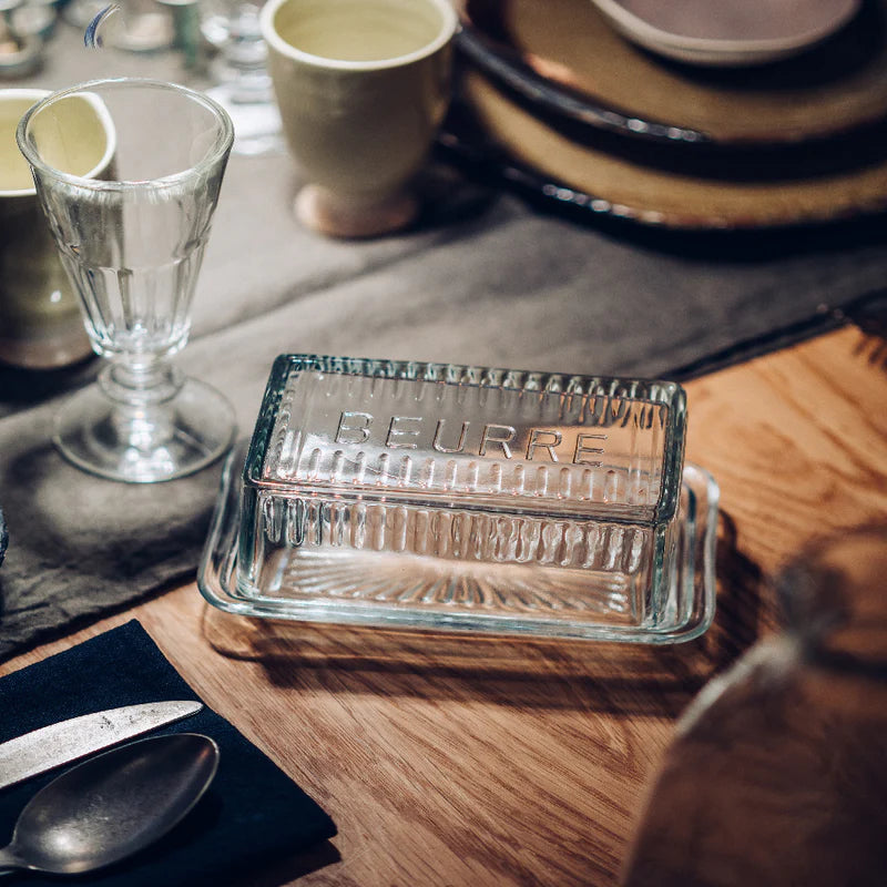 Beurrier en verre