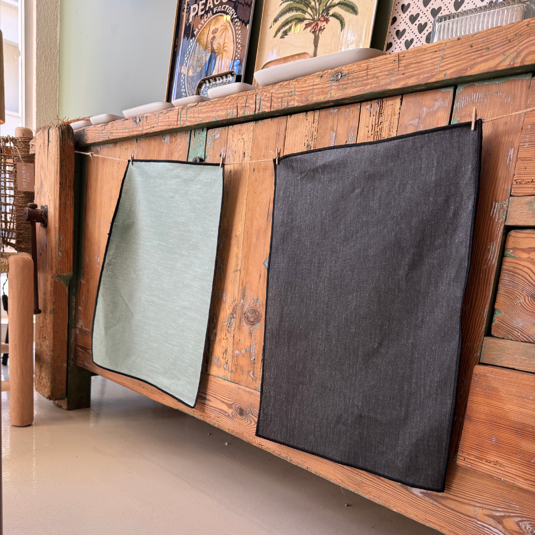 Set de 2 set de table en lin enduit