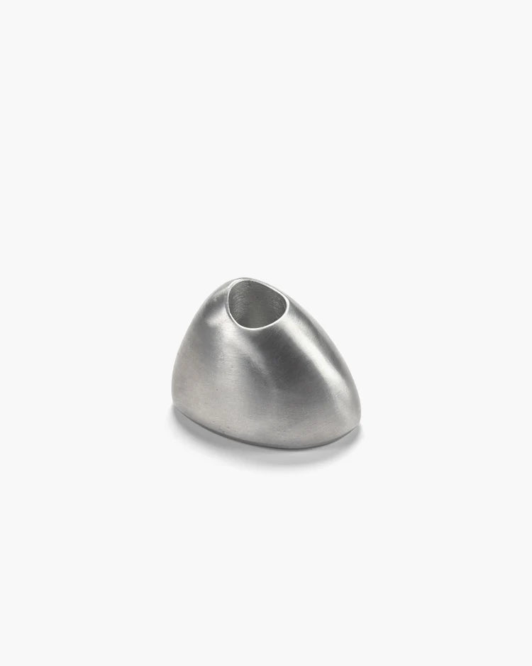 Bougeoir en aluminium poli