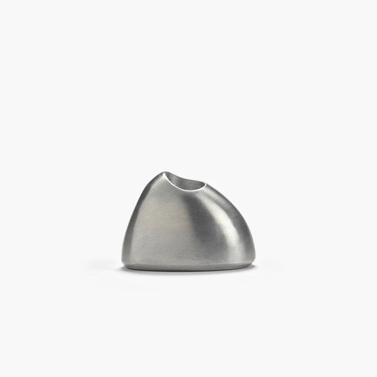 Bougeoir en aluminium poli