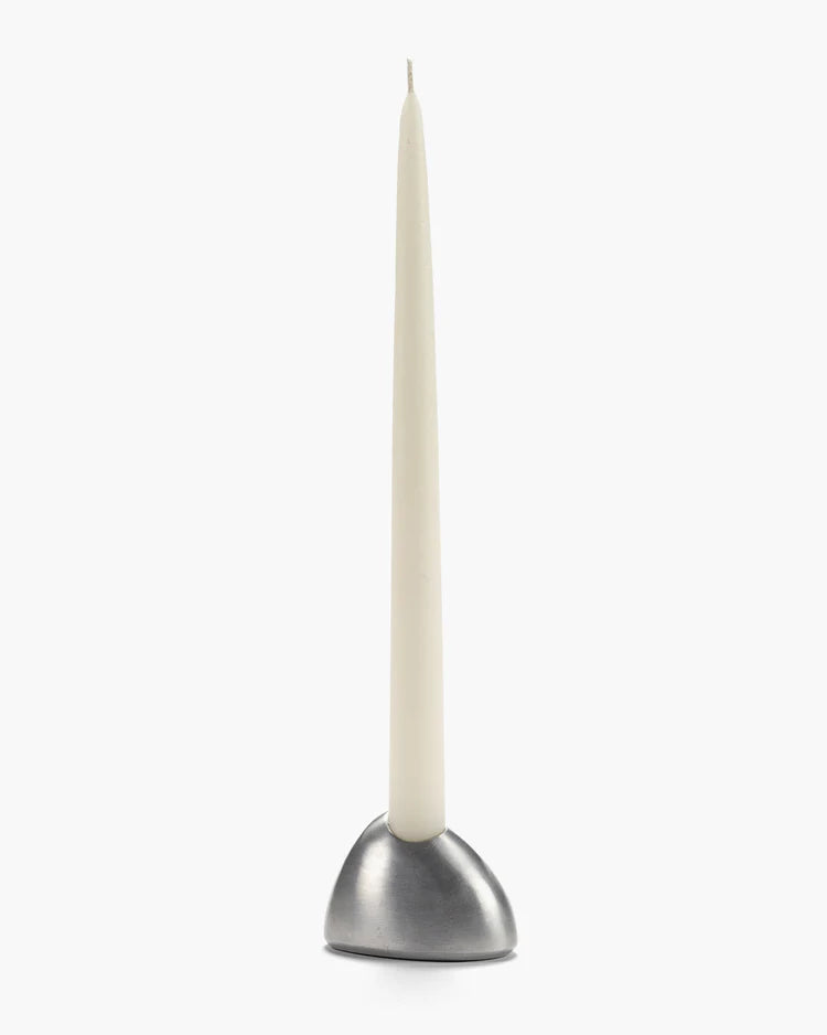 Bougeoir en aluminium poli