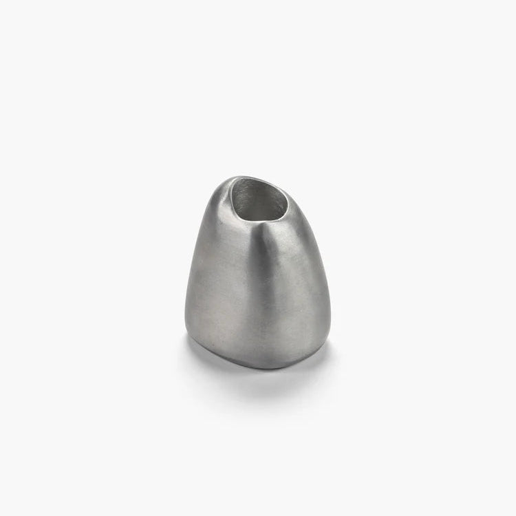 Bougeoir en aluminium poli