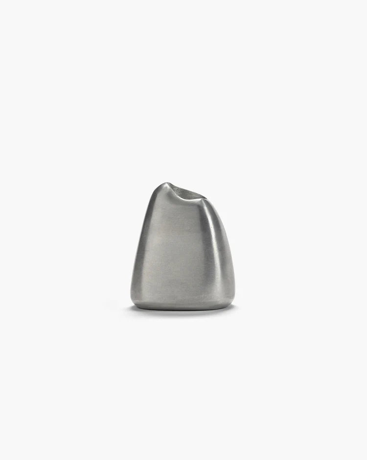 Bougeoir en aluminium poli