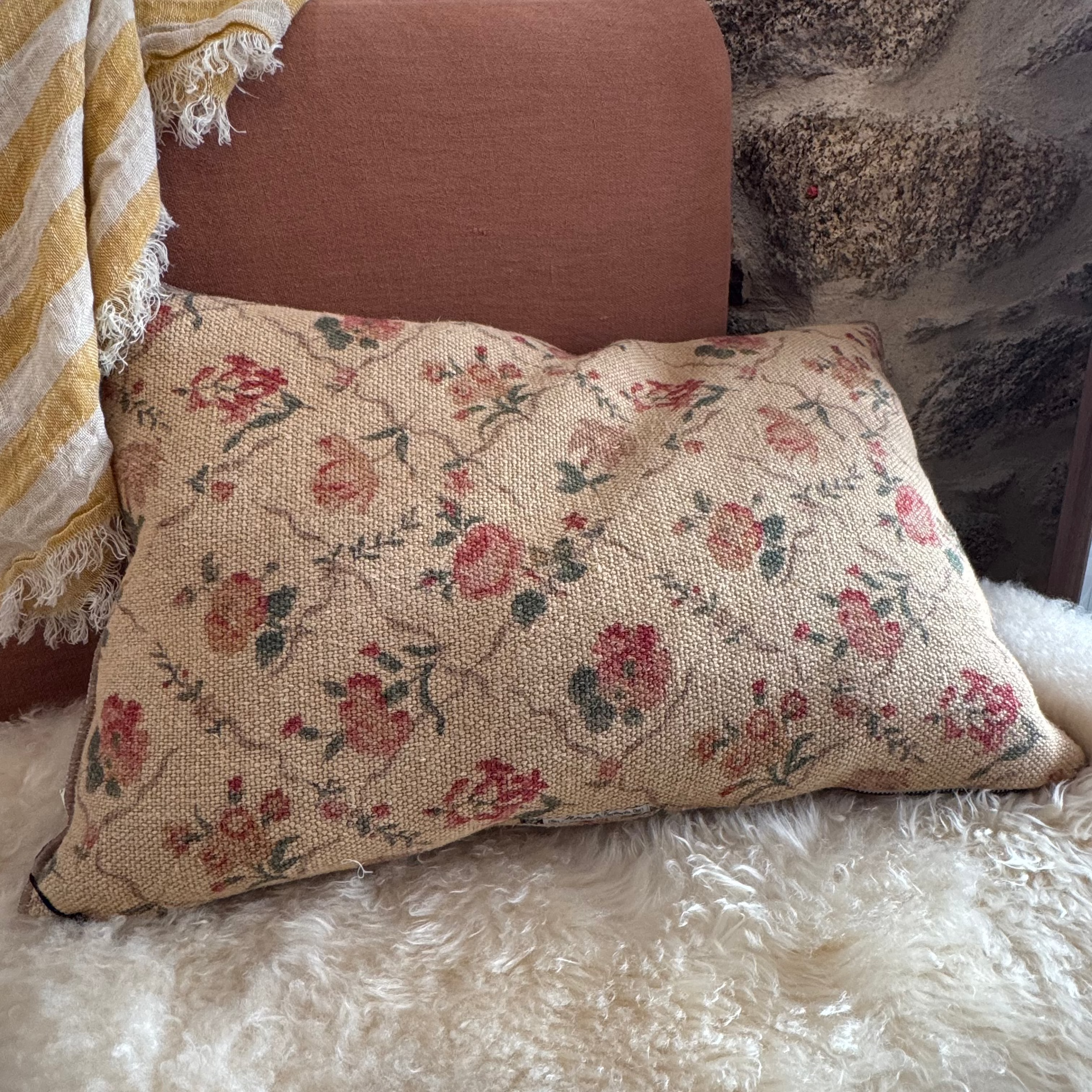 Housse de coussin Jardin Secret Orgeat 40x60cm