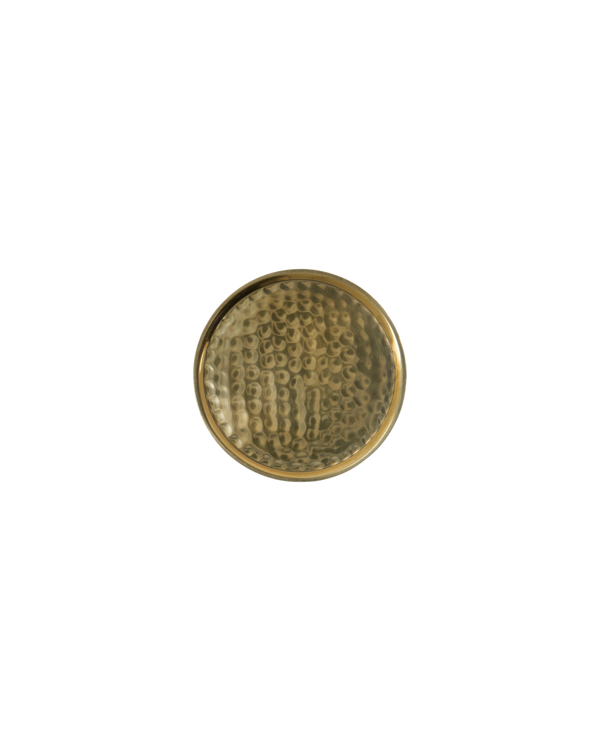Lot de 4 Sous-verres martelés dorés