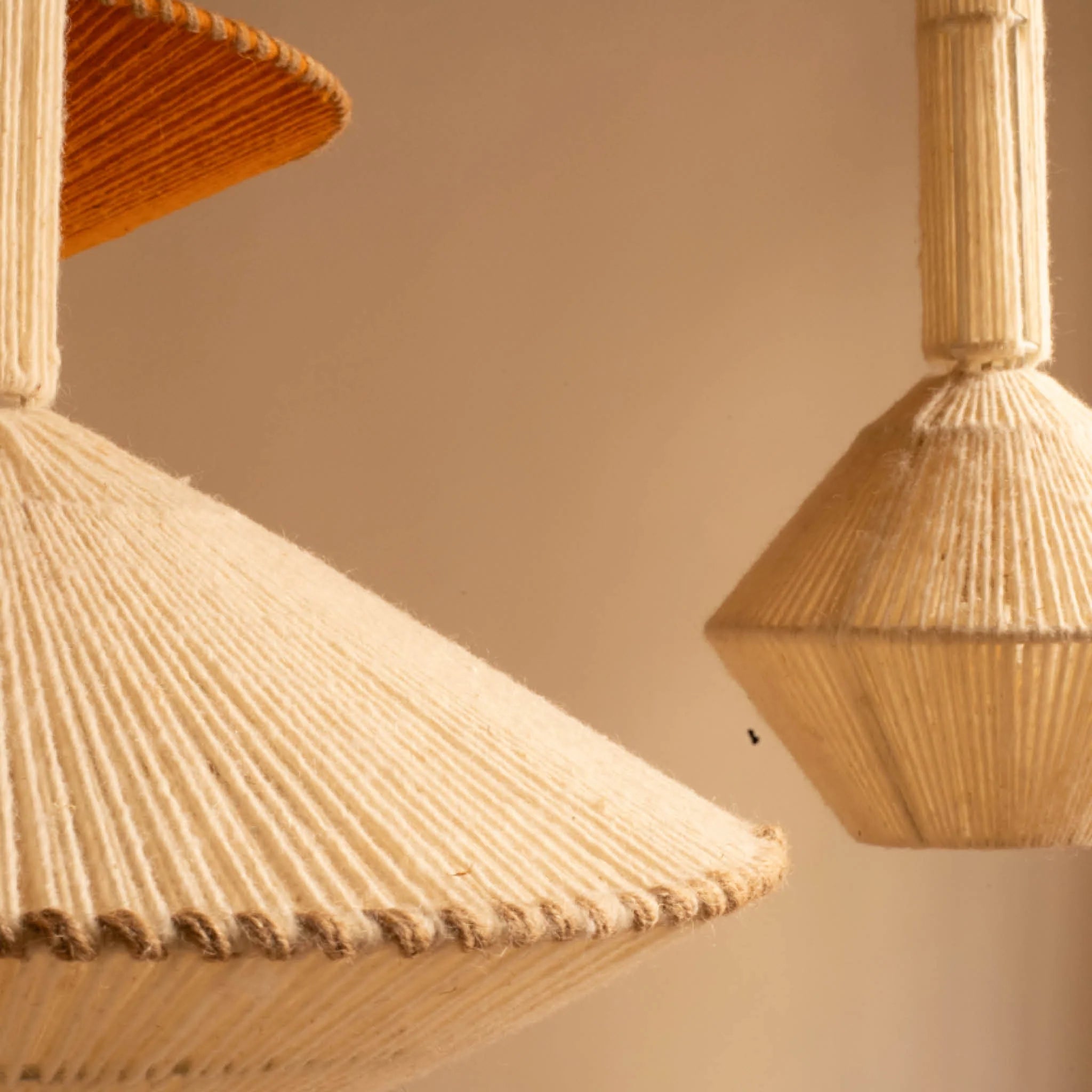 Suspension Ø70 - Fibre naturelle