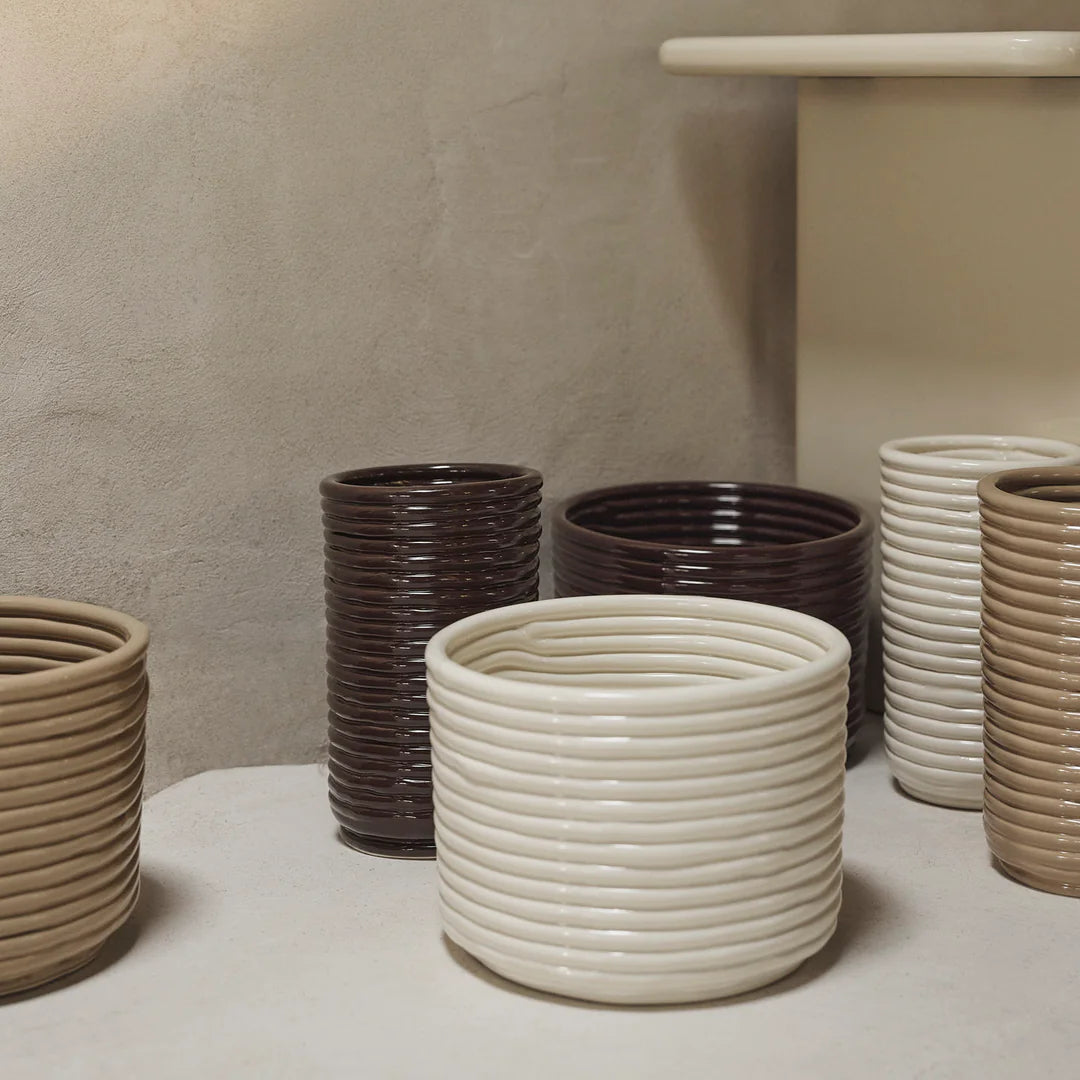 Vase Corduroy Marron