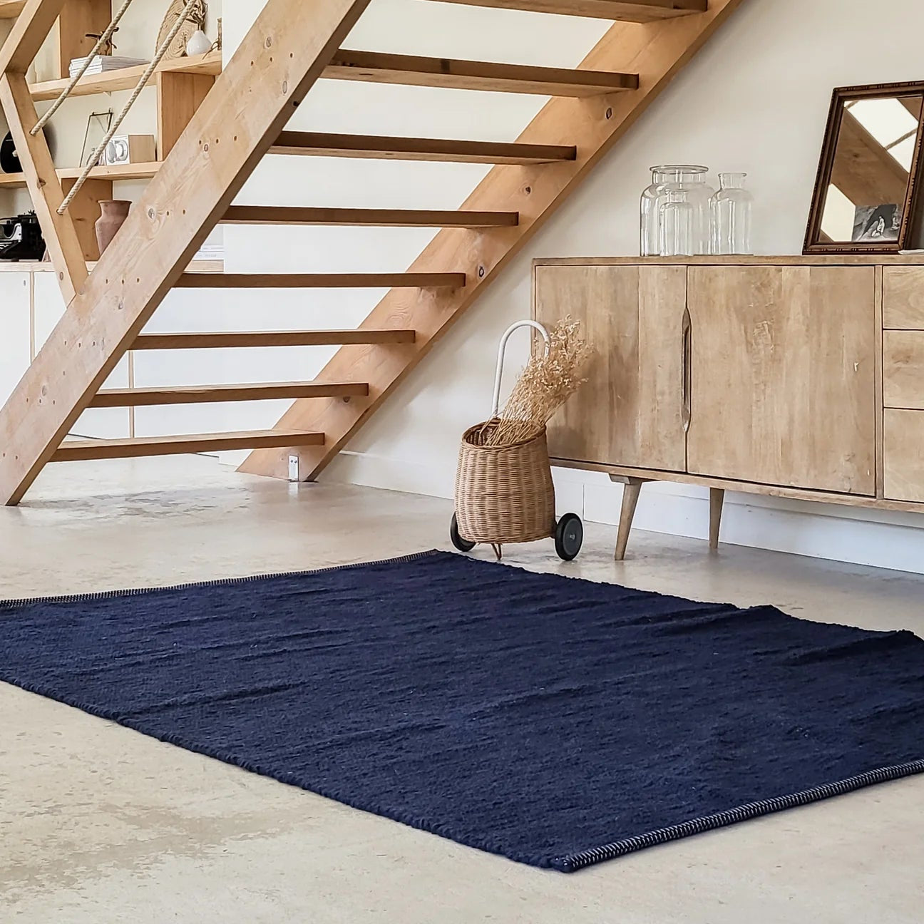 Tapis en coton recyclé, 70 x 140
