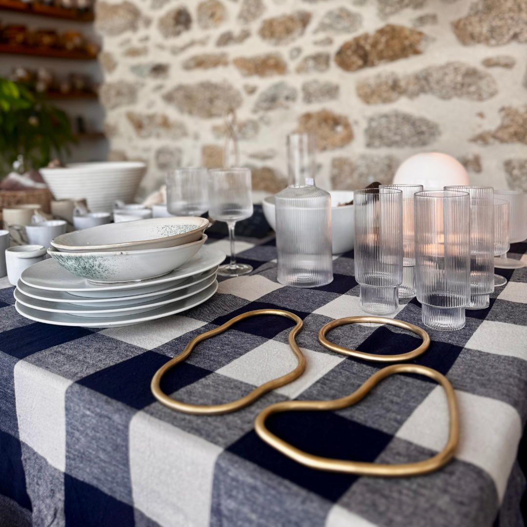 Nappe en lin et coton