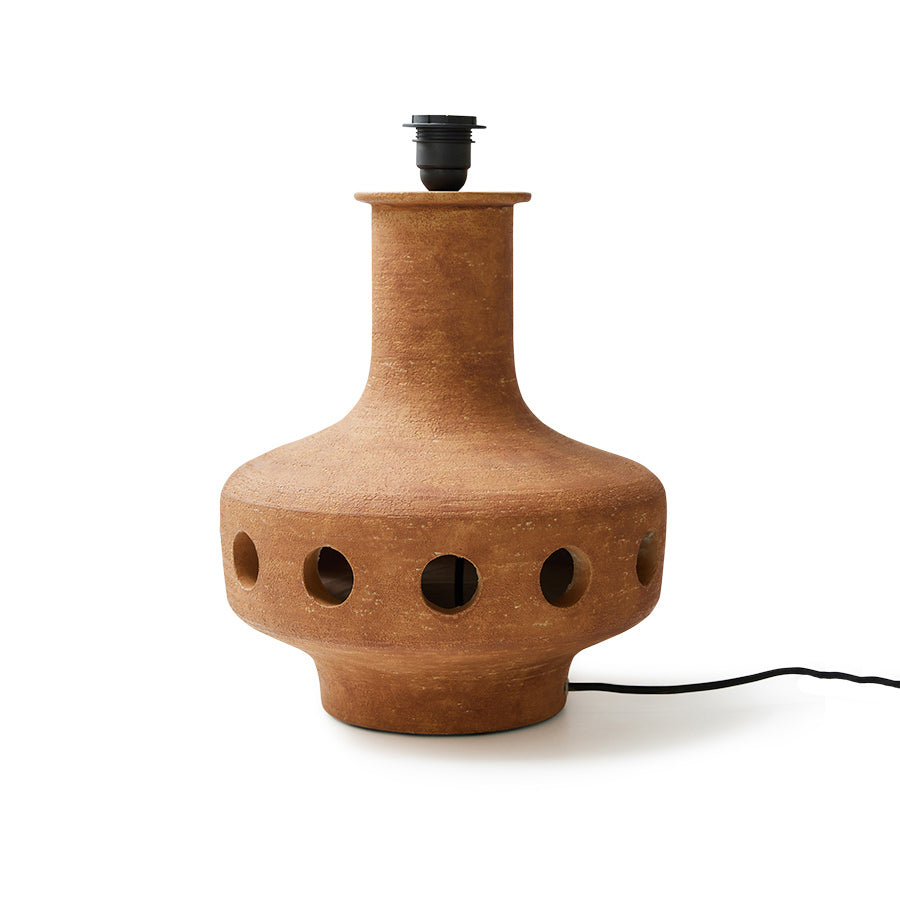 Pied de lampe en grès