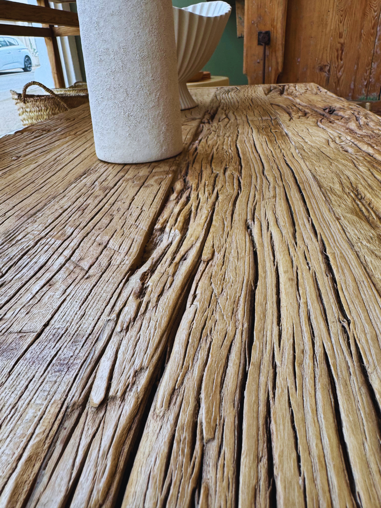 Table basse en orme - 120 x 60 cm