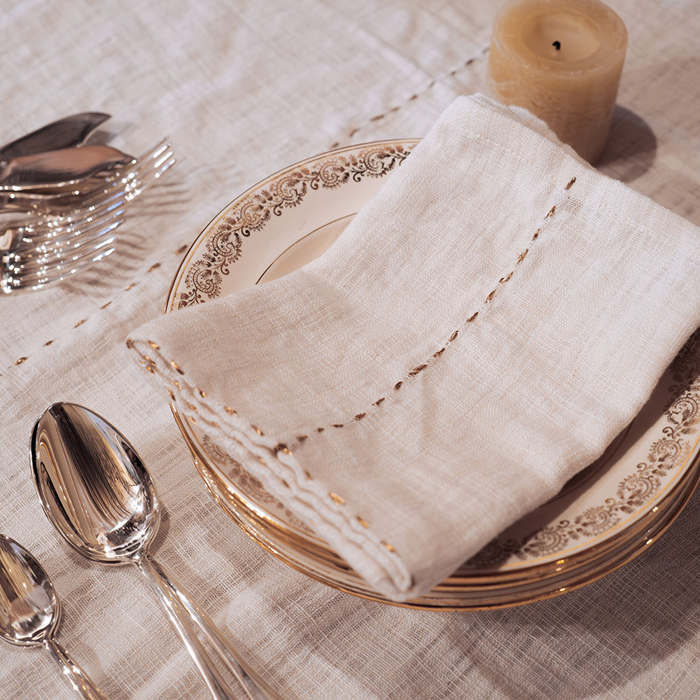 Nappe – Coton flammé – 300 × 200 cm