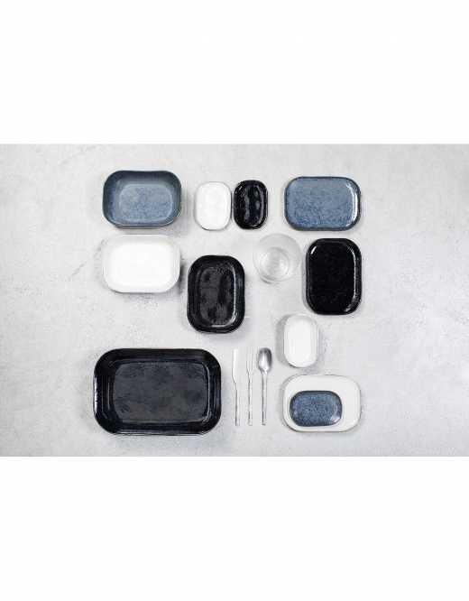 Assiette Rectangulaire Bleu Foncé