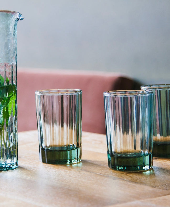 Set de 2 verres en verre recyclé