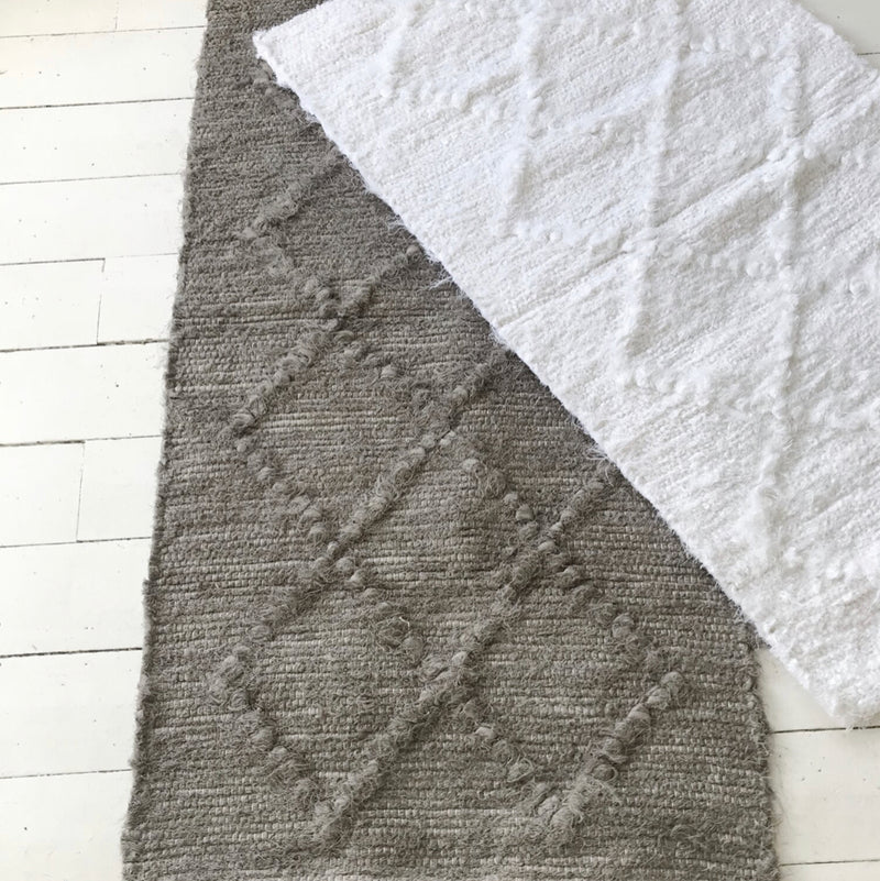 Tapis lin et coton